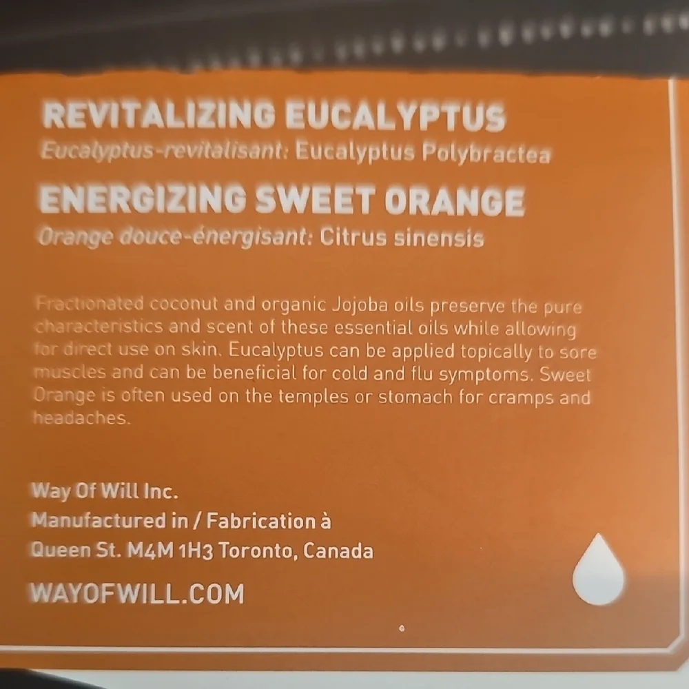 Essential Oils Set - Orange and Black